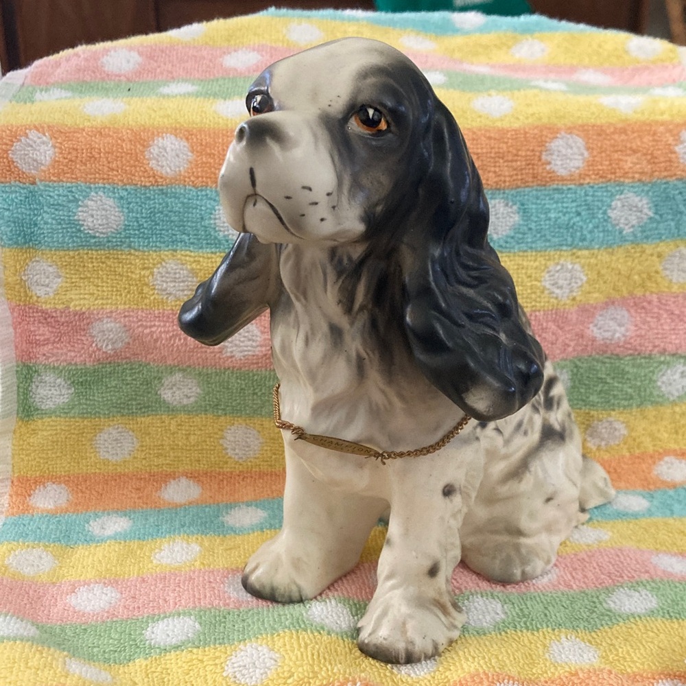 Ceramic Cocker Spaniel Dog Figurine